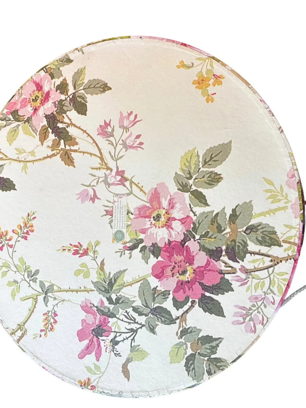 Vintage Paula Scaletta Tri-Coastal Floral Hat Box 16” Decorative Storage